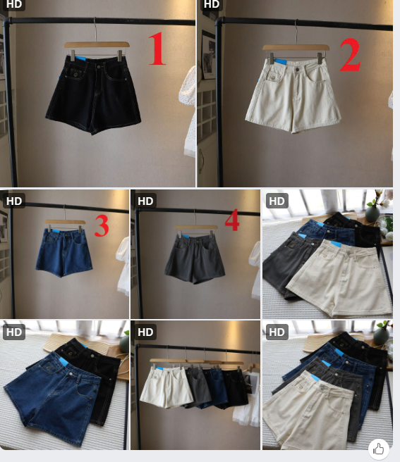 Quần short jeans  nữ - 61990(Chốt hàng: trước 24h ngày 23/5)