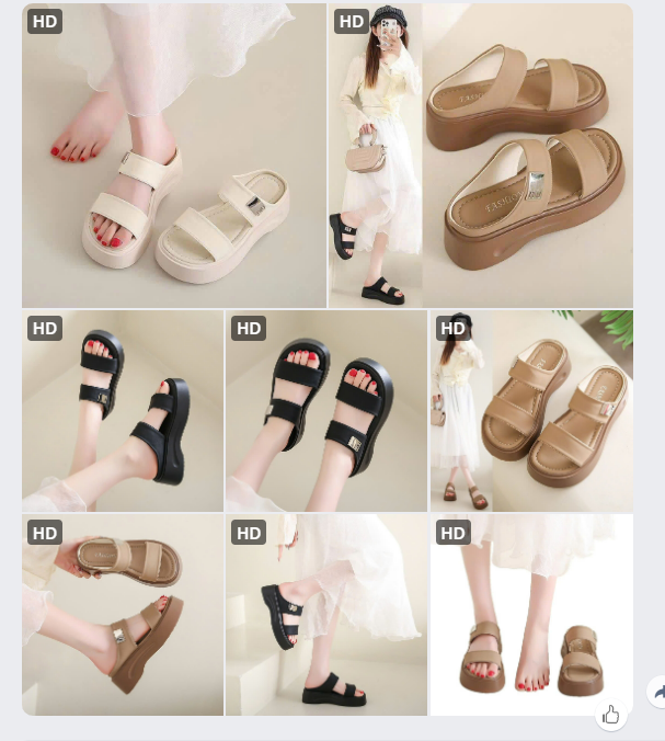 Dép 2 quai đế bánh mỳ - 62020(Chốt hàng: trước 24h ngày 24/5)
