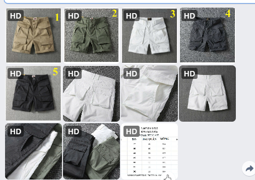 Quần short nam túi hộp- 62032(Chốt hàng: trước 24h ngày 24/5)