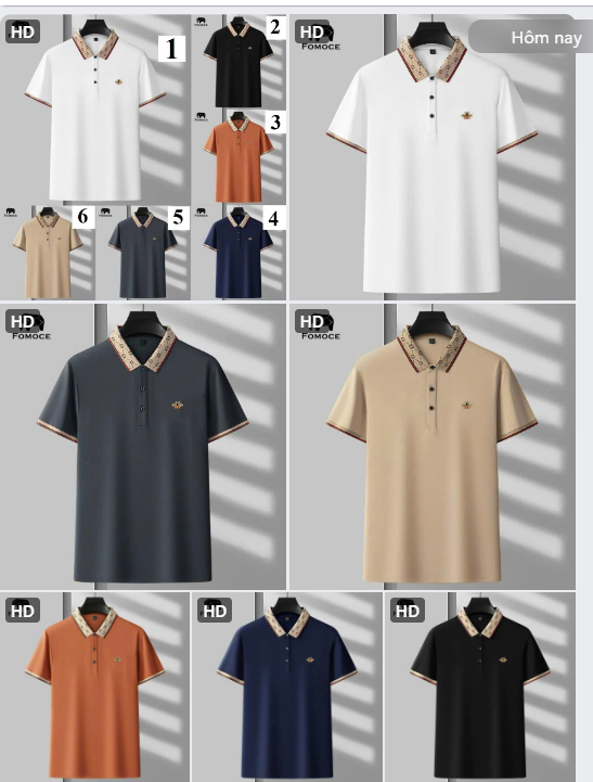 Áo polo nam FOMOCE  - 62108(Chốt hàng: trước 24h ngày 26/5)