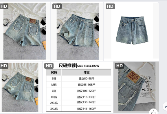 Quần short jeans túi tua rua cho nữ - 62179 (Chốt hàng: trước 24h ngày 28/5)