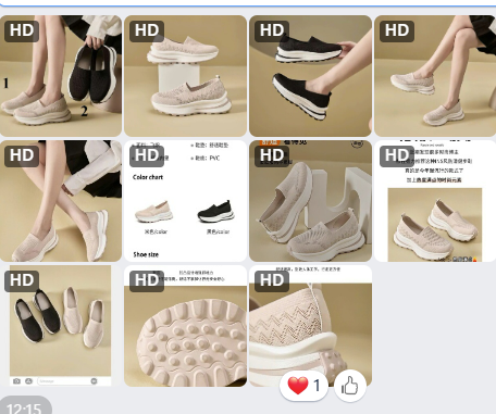 Giầy chun QC- 62184 (Chốt hàng: trước 24h ngày 28/5)