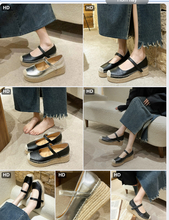 Giầy mary jane đế xuồng đợt 8-62326(Chốt hàng: trước 24h ngày 01/6)