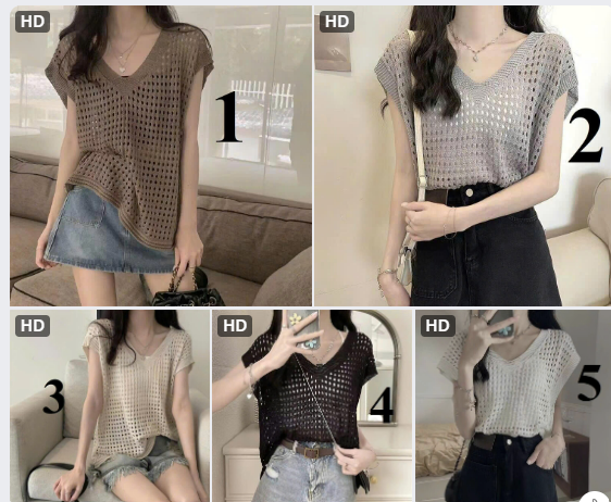 Áo lưới đi biển-62383(Chốt hàng: trước 24h ngày 02/6)