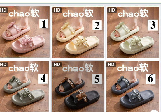 Dép gấu nhựa cute-62384(Chốt hàng: trước 24h ngày 02/6)