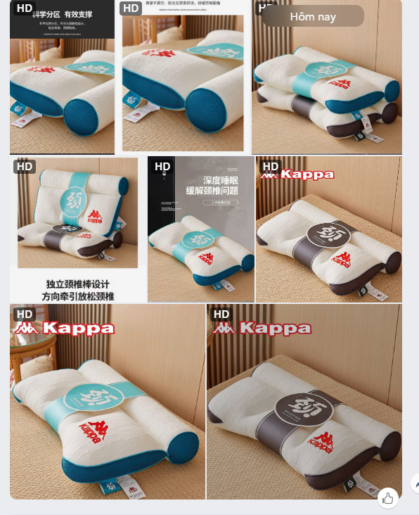 Gối chống đau vai gáy Kappa - 62427(Chốt hàng: trước 24h ngày 03/6)