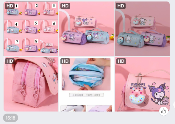 Hộp bút cute- 62429(Chốt hàng: trước 24h ngày 03/6)