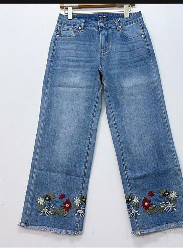 Quần Jeans nữ thêu hoa– 74120(Chốt hàng: trước 24h ngày 27/5 )