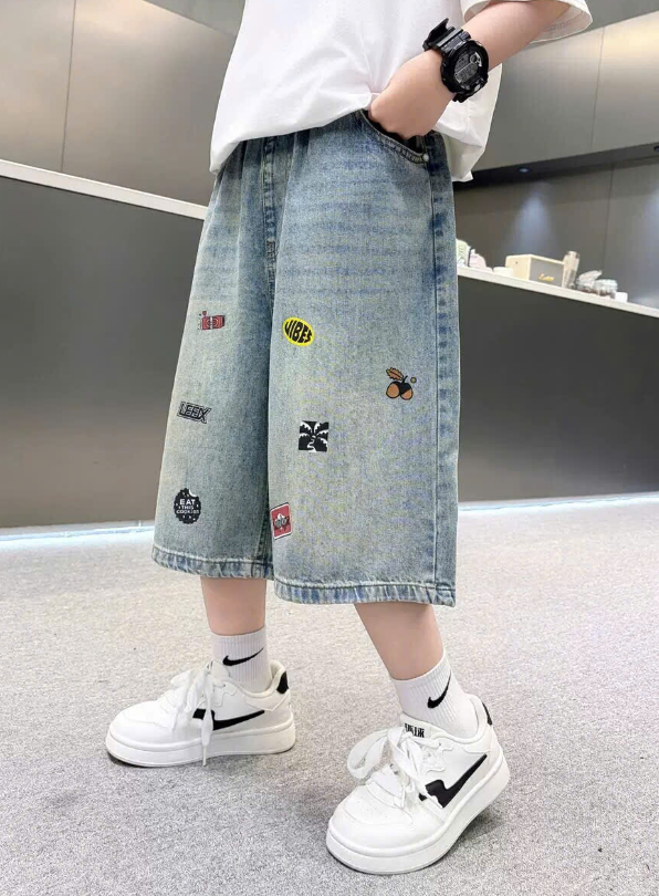 Quần short jeans bé trai –74145(Chốt hàng: trước 24h ngày 28/5 )