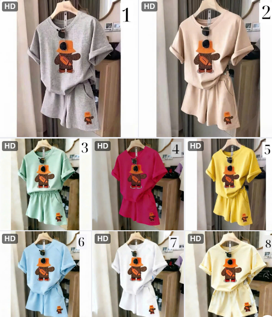 Bộ đồ gấu cute –74166(Chốt hàng: trước 24h ngày 28/5 )