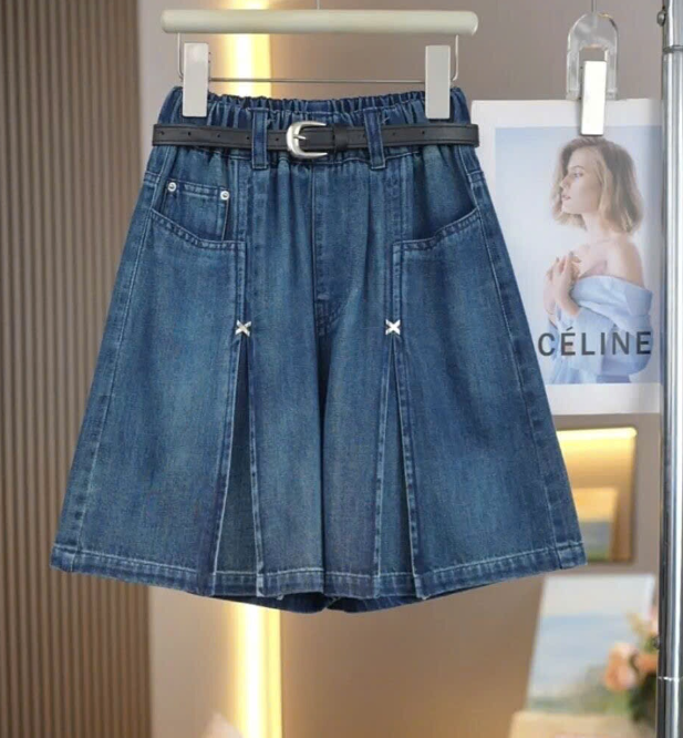 Quần short jeans giả váy bé gái – 74226(Chốt hàng: trước 24h ngày 30/5 )