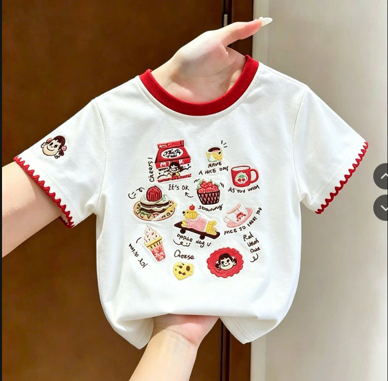 Áo thun bé gái hoạt hình – 74236(Chốt hàng: trước 24h ngày 30/5 )