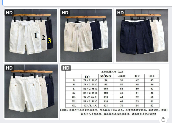 Quần short thô đũi cho nam-62639(Chốt hàng: trước 24h ngày 09/6)