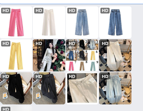 Quần jeans suông cho nữ-62699(Chốt hàng: trước 24h ngày 10/6)