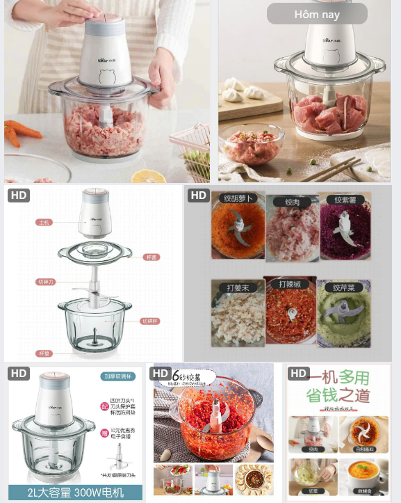 Máy xay thịt BEAR đợt 29- 62760(Chốt hàng: trước 24h ngày 12/6)