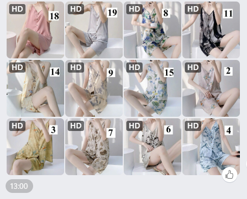 Bộ mặc 2 dây cho nữ- 62894(Chốt hàng: trước 24h ngày 16/6)(TỪ MÀU 19 ĐẾN MÀU 22 )