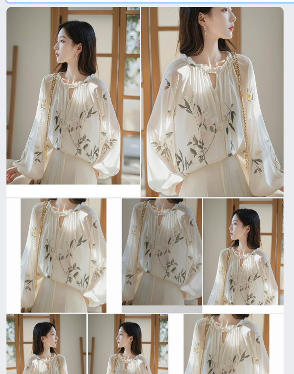 Áo somi hoa xuất Hàn-62918 (Chốt hàng: trước 24h ngày 17/6)
