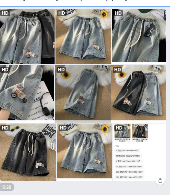 Quần short jeans nam cạp chun -62923(Chốt hàng: trước 24h ngày 17/6)