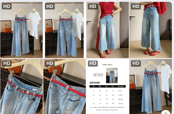 Quần jeans suông hãng Anna-62945(Chốt hàng: trước 24h ngày 18/6)