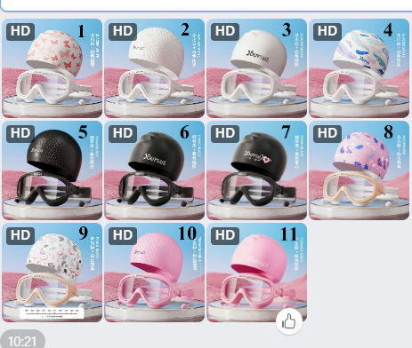 Set kính bơi kèm mũ Youyou -62950(Chốt hàng: trước 24h ngày 18/6)
