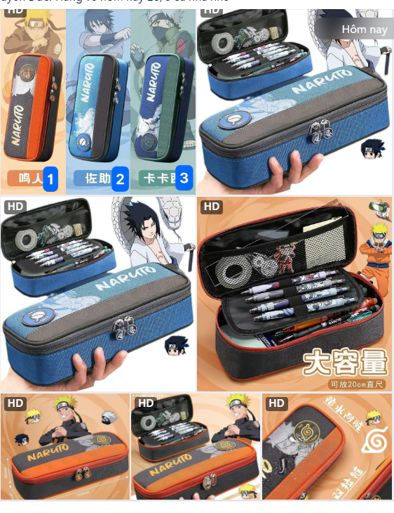 Hộp bút Naruto-62991(Chốt hàng: trước 24h ngày 22/6)