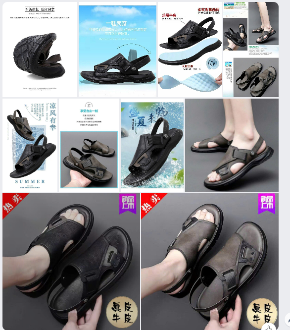 Dép nam da PU thời trang - 63052 (Chốt hàng: trước 24h ngày 23/6)