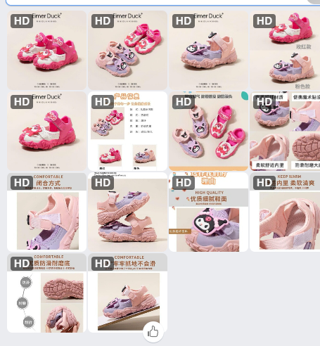 Sandal giọ cute cho BG-63061(Chốt hàng: trước 24h ngày 24/6)