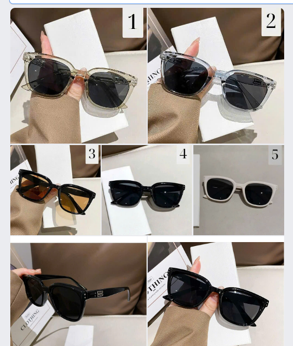 Kính râm form vuông Korea- 63149((Chốt hàng: trước 24h ngày 26/6)