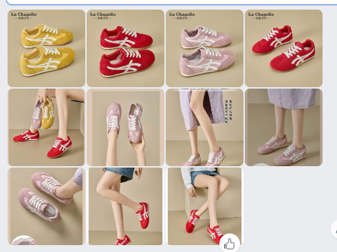 Giày sneaker nữ đế thấp La Chapelle - 63179(Chốt hàng: trước 24h ngày 27/6)