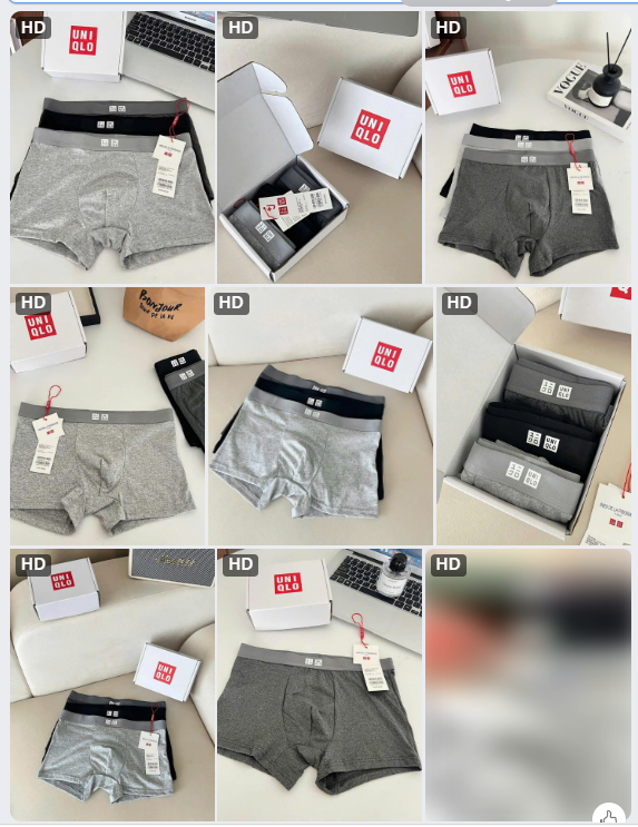 Quần sịp đùi Uniquilo đợt 5 - 63216(Chốt hàng: trước 24h ngày 28/6)