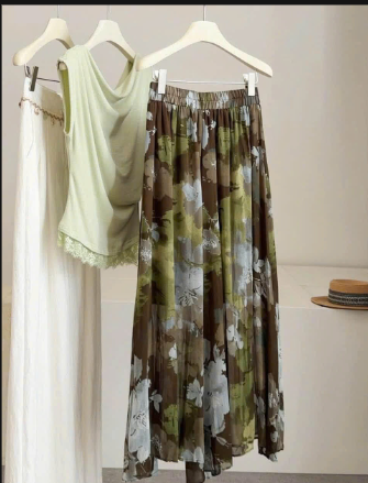 Chân váy midi hoa Anna-74423(Chốt hàng: trước 24h ngày 4/6)