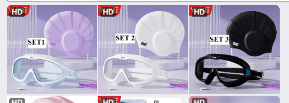 Set kính mũ bơi YUKE – 74434(Chốt hàng: trước 24h ngày 4/6)