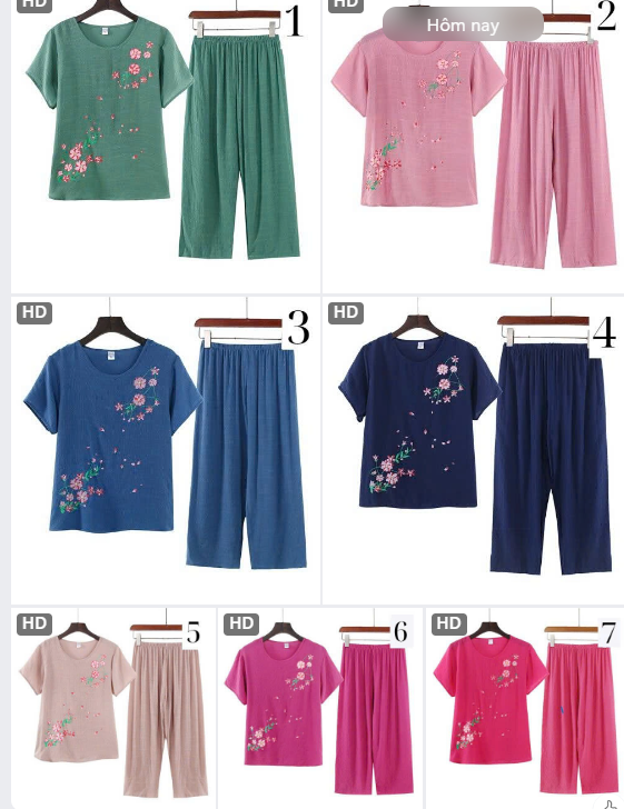 Bộ đồ mặc nhà nữ trung niên –74463(Chốt hàng: trước 24h ngày 5/6)