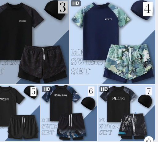 Bộ đồ bơi nam –74539(Chốt hàng: trước 24h ngày 7/6)