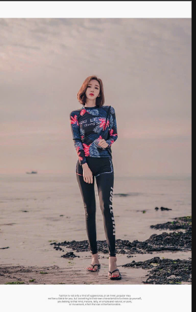 Bộ bơi dài tay họa tiết–74545(Chốt hàng: trước 24h ngày 7/6)