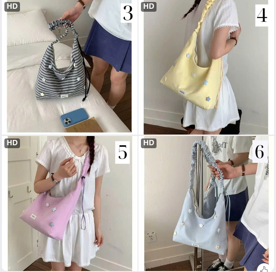Tote bag ngôi sao –74551(Chốt hàng: trước 24h ngày 7/6)