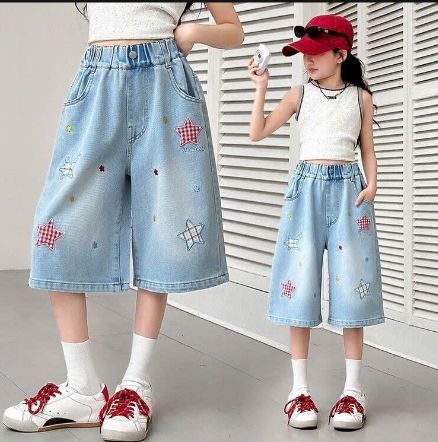Quần jeans lửng cho bé gái-74556(Chốt hàng: trước 24h ngày 7/6)