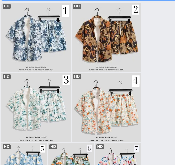 Set áo sơ mi quần short nam-74563(Chốt hàng: trước 24h ngày 8/6)