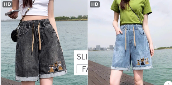 Quần short jeans nữ cạp cao –74572 (Chốt hàng: trước 24h ngày 8/6)