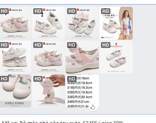 Sandal giọ ABCKIDS cho BG-63490(Chốt hàng: trước 24h ngày 06/7)