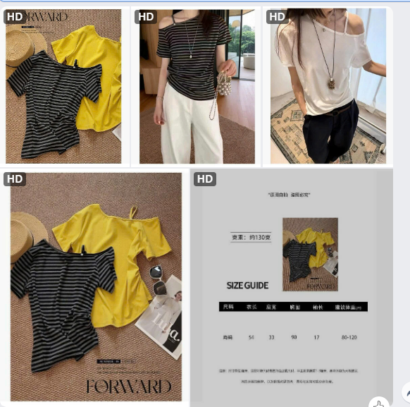Áo lệch vai- 63497 (Chốt hàng: trước 24h ngày 06/7)
