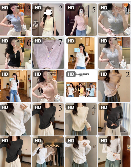 Áo dệt kim đính cúc Korea - 63513 (Chốt hàng: trước 24h ngày 06/7)