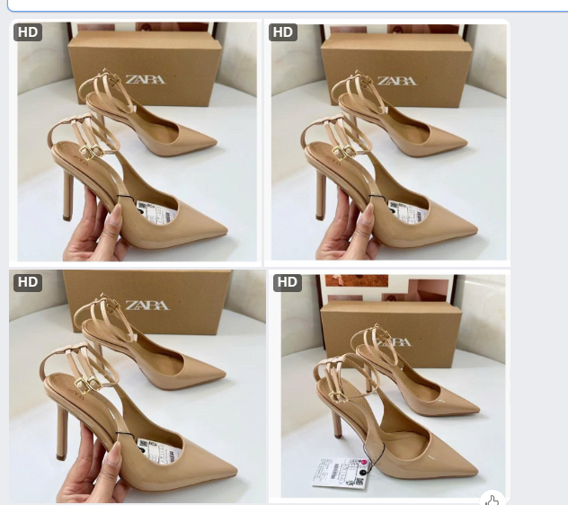 Sandal ZA mũi nhọn- 63590(Chốt hàng: trước 24h ngày 08/7)