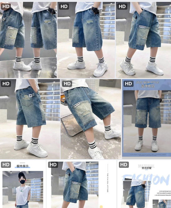 Quần short jeans cho BT- 63619(Chốt hàng: trước 24h ngày 09/7)