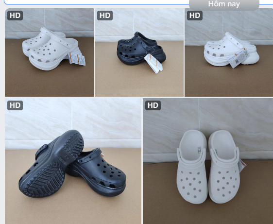 Sục Cro.cs đế 8cm-63624 (Chốt hàng: trước 24h ngày 09/7)