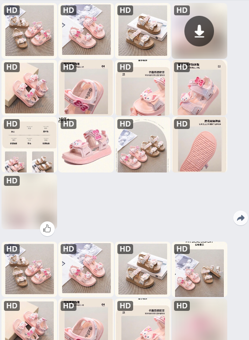 Sandal HelloKitty cho BG-63637 ((Chốt hàng: trước 24h ngày 09/7)