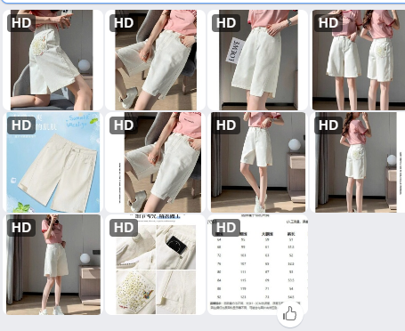 Quần jeans trắng lửng-63702 (Chốt hàng: trước 24h ngày 11/7)