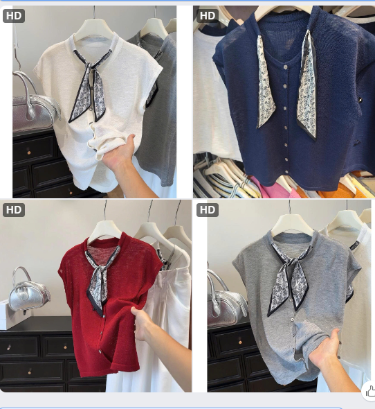 Áo cổ nơ Korea- 63743(Chốt hàng: trước 24h ngày 12/7)