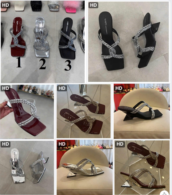 Guốc quai đính đá - 63746 (Chốt hàng: trước 24h ngày 12/7)