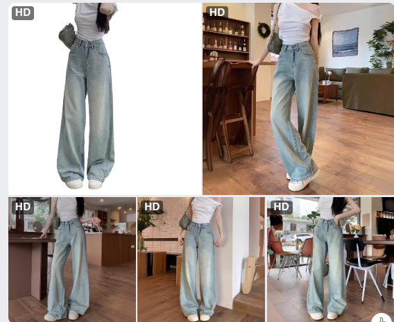 Quần jeans suông - 63992(Chốt hàng: trước 24h ngày 18/7)